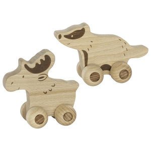 Push along fashion wooden animal