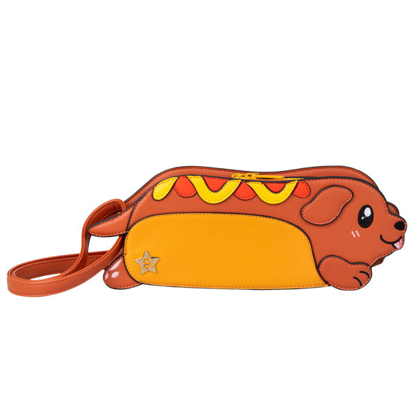 SNACKERS DACHSHUND HOT DOG SQUISHABLE - THE TOY STORE