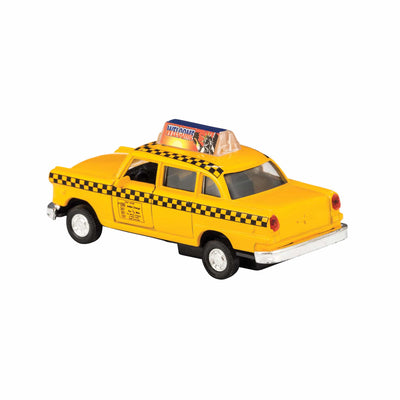 DIECAST TAXI, PULL-BACK