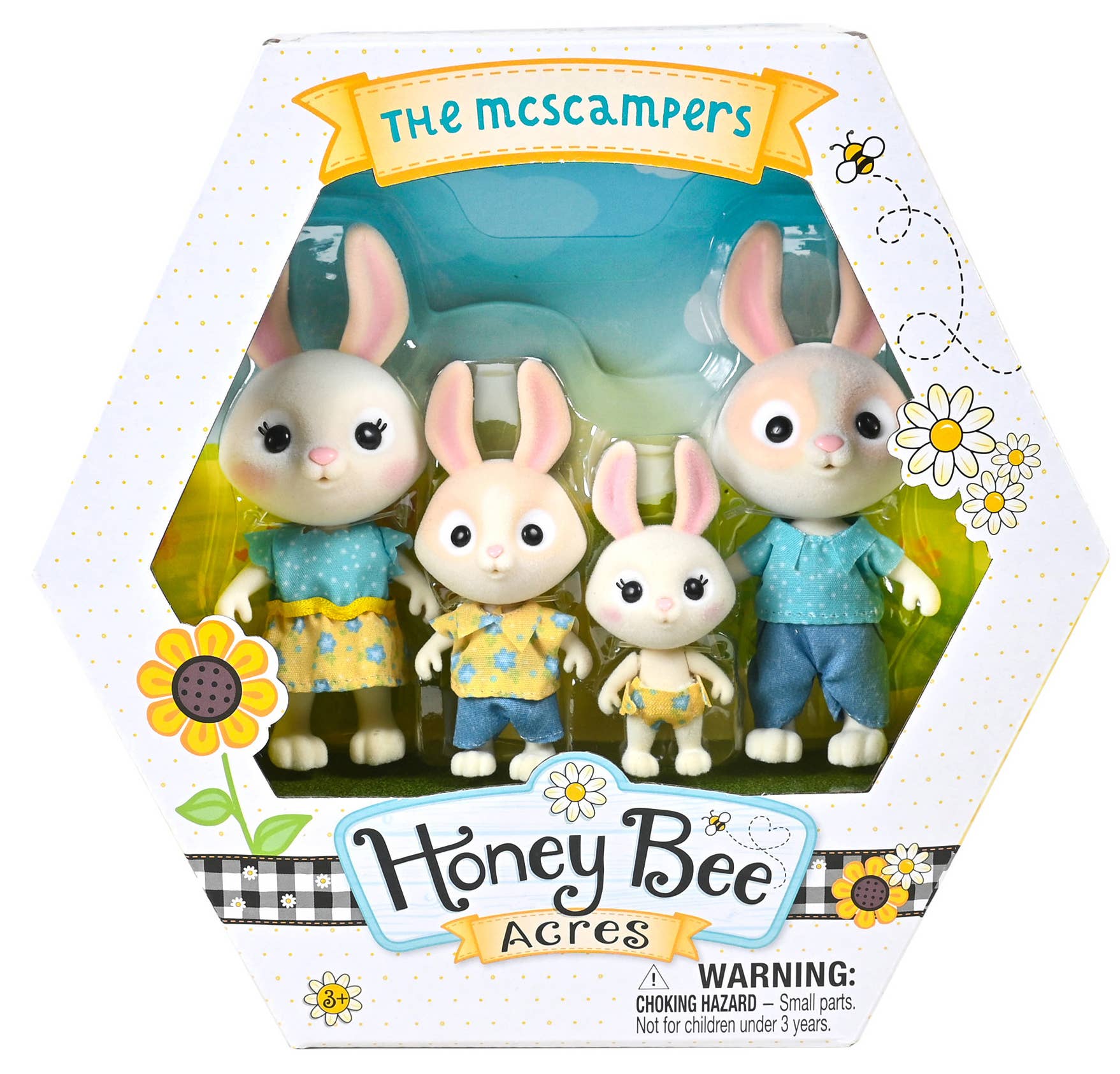 Honey Bee Acres The McScampers Bunny Family Set – Flying Pig Toys