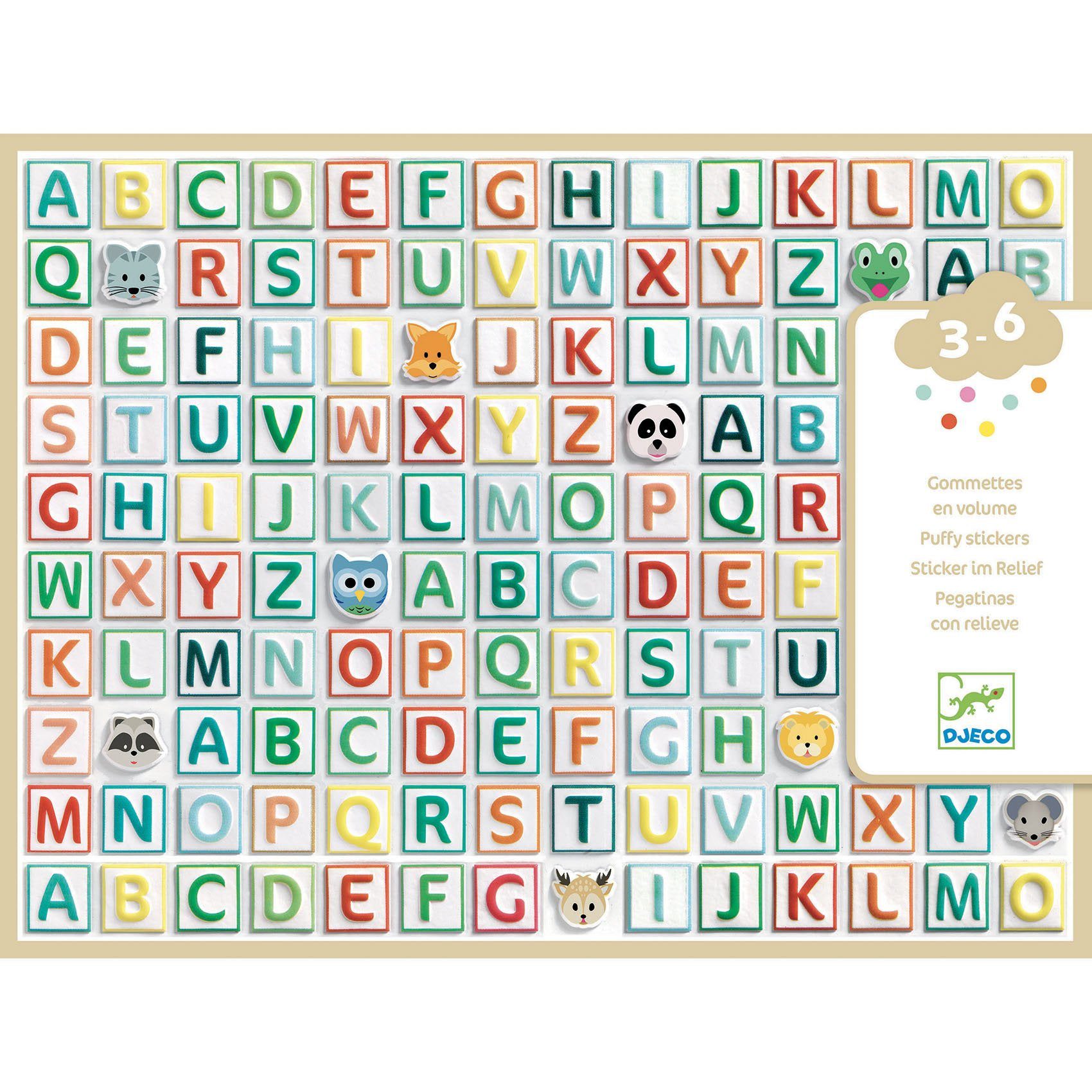 Puffy Alphabet Block Stickers – Flying Pig Toys