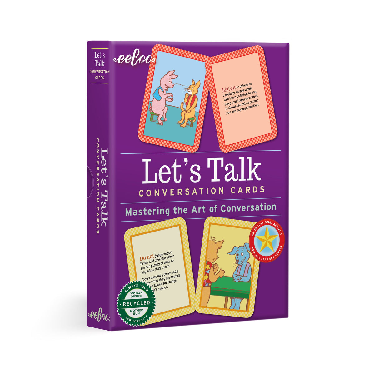 Let's Talk Conversation Cards Flying Pig Toys