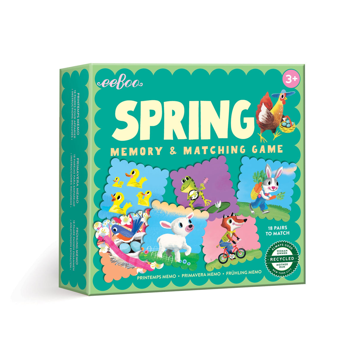 Spring Little Square Memory Game Flying Pig Toys