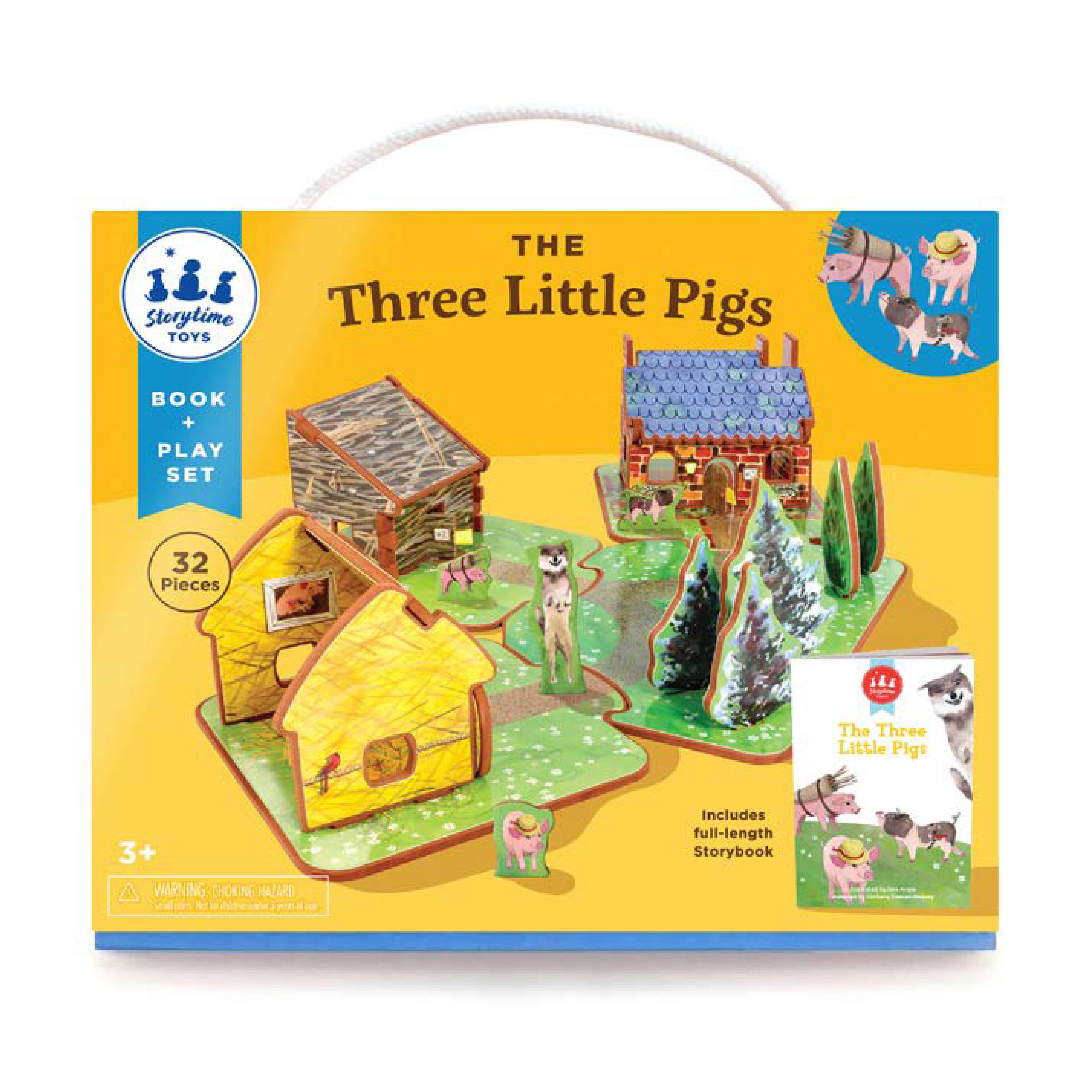 Storytime Toys The Three Little Pigs Book and Play Set – Flying