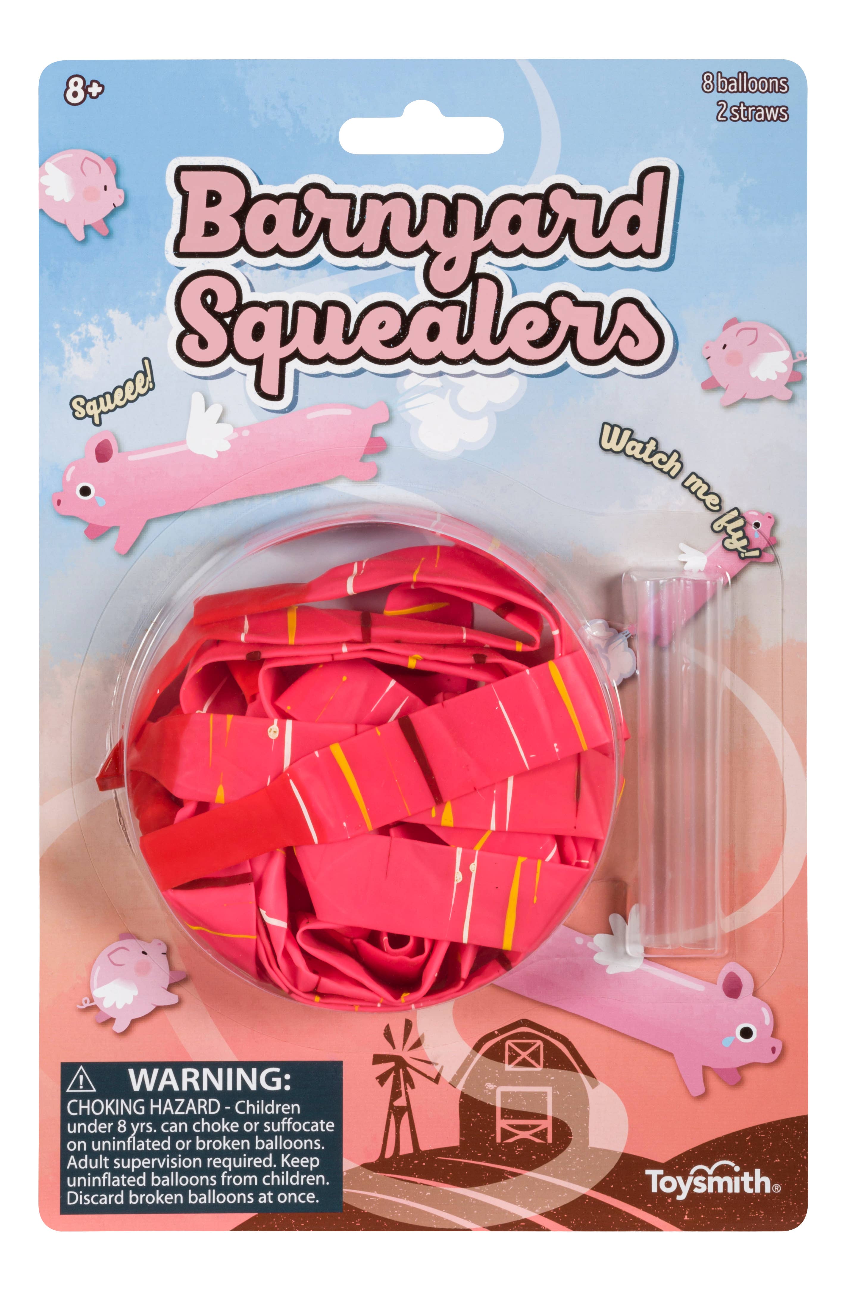 Farm Fresh Barnyard Squealer Balloons That Squeal & Fly Flying Pig Toys
