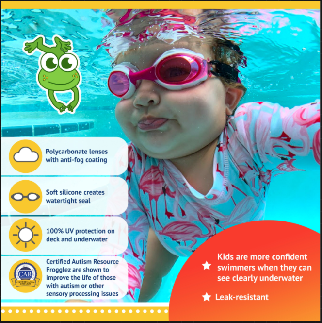 Green Explorerz Swim Goggles for Kids