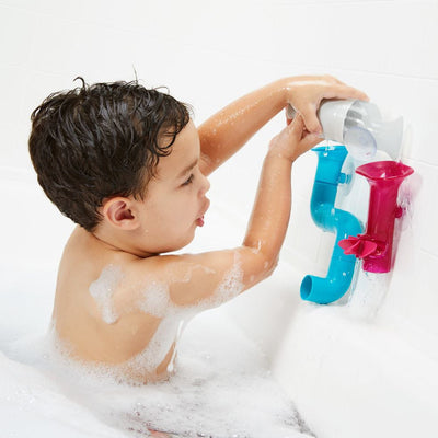 Boon Tubes Building Bath Toy Set, 3 Piece - Variety of Colors