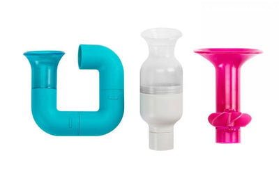 Boon Tubes Building Bath Toy Set, 3 Piece - Variety of Colors