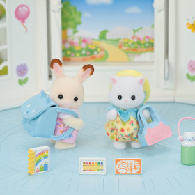 Calico Critters Nursery Friends -Walk Along Duo
