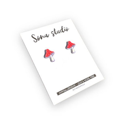 Mushroom Earrings