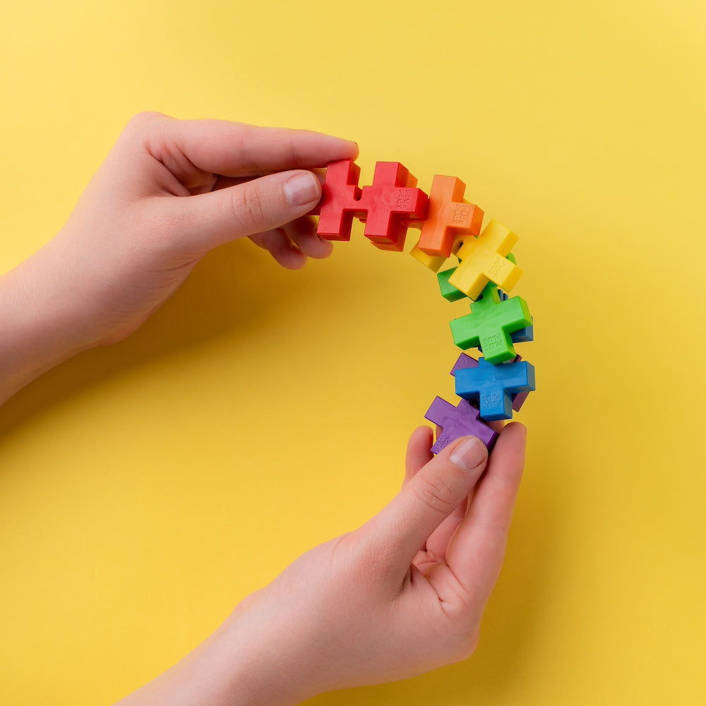 Plus Plus - HEXEL Spectrum - Fidget Sensory Puzzle Jamaica Plus Plus - HEXEL Spectrum - Fidget Sensory Puzzle Jamaica