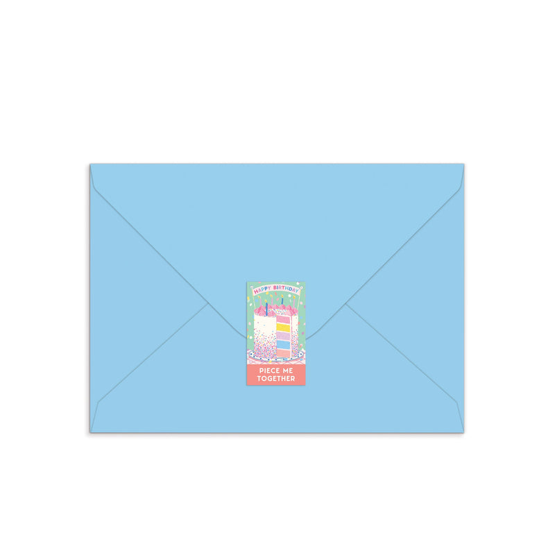 Confetti Birthday Cake Greeting Card Puzzle