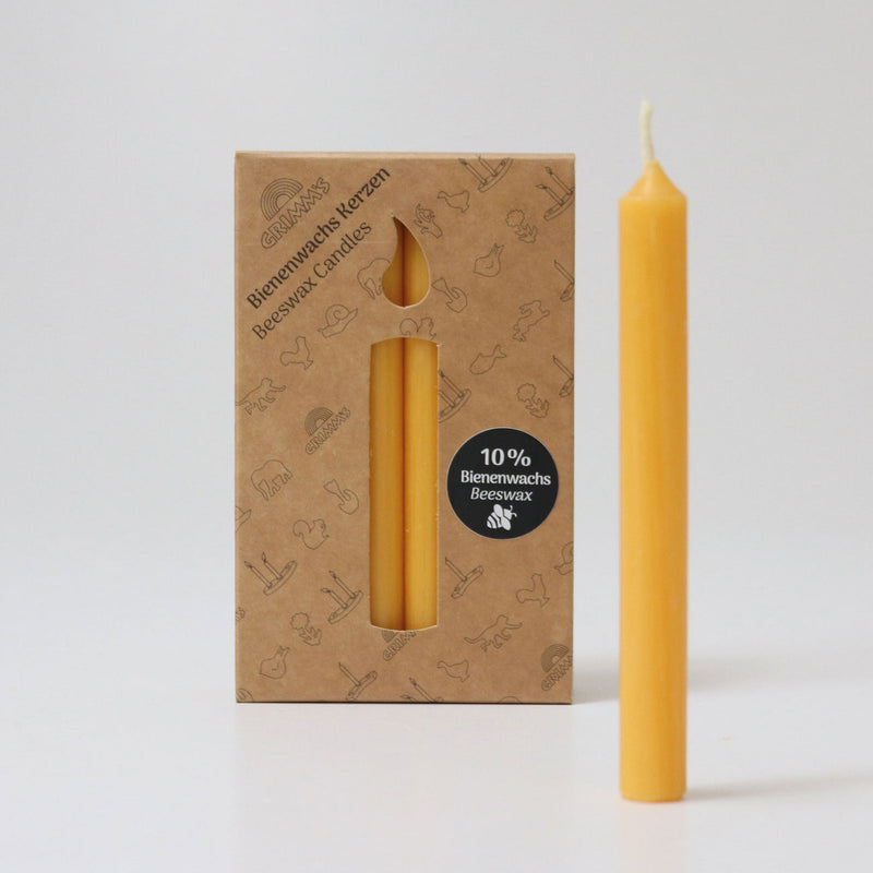 Beeswax Candles (10%) VE 12 pcs, Various Colors