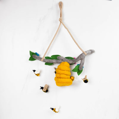Mobile - Bee Hive and Honey Bee