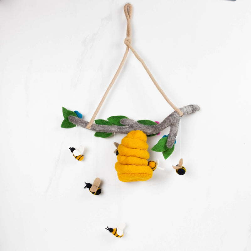 Mobile - Bee Hive and Honey Bee