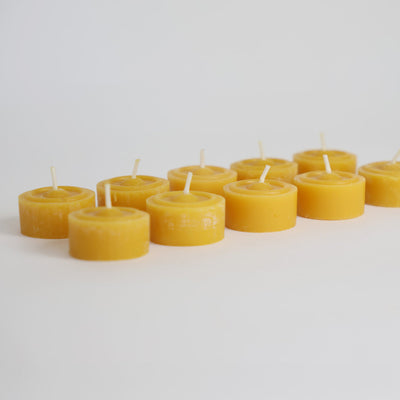 Tea lights (100% beeswax) pack of 10