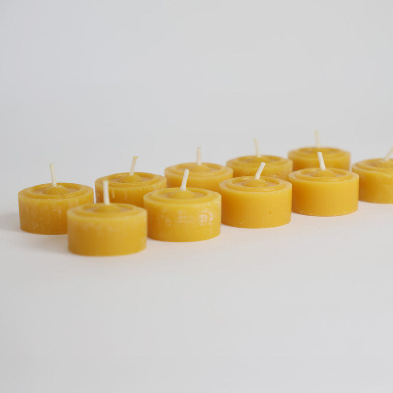 Tea lights (100% beeswax) pack of 10