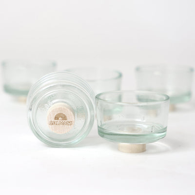 Tealight Holder, glass pack of 5