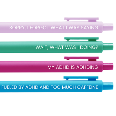 ADHD, ADD, Neurodivergent Pen Set
