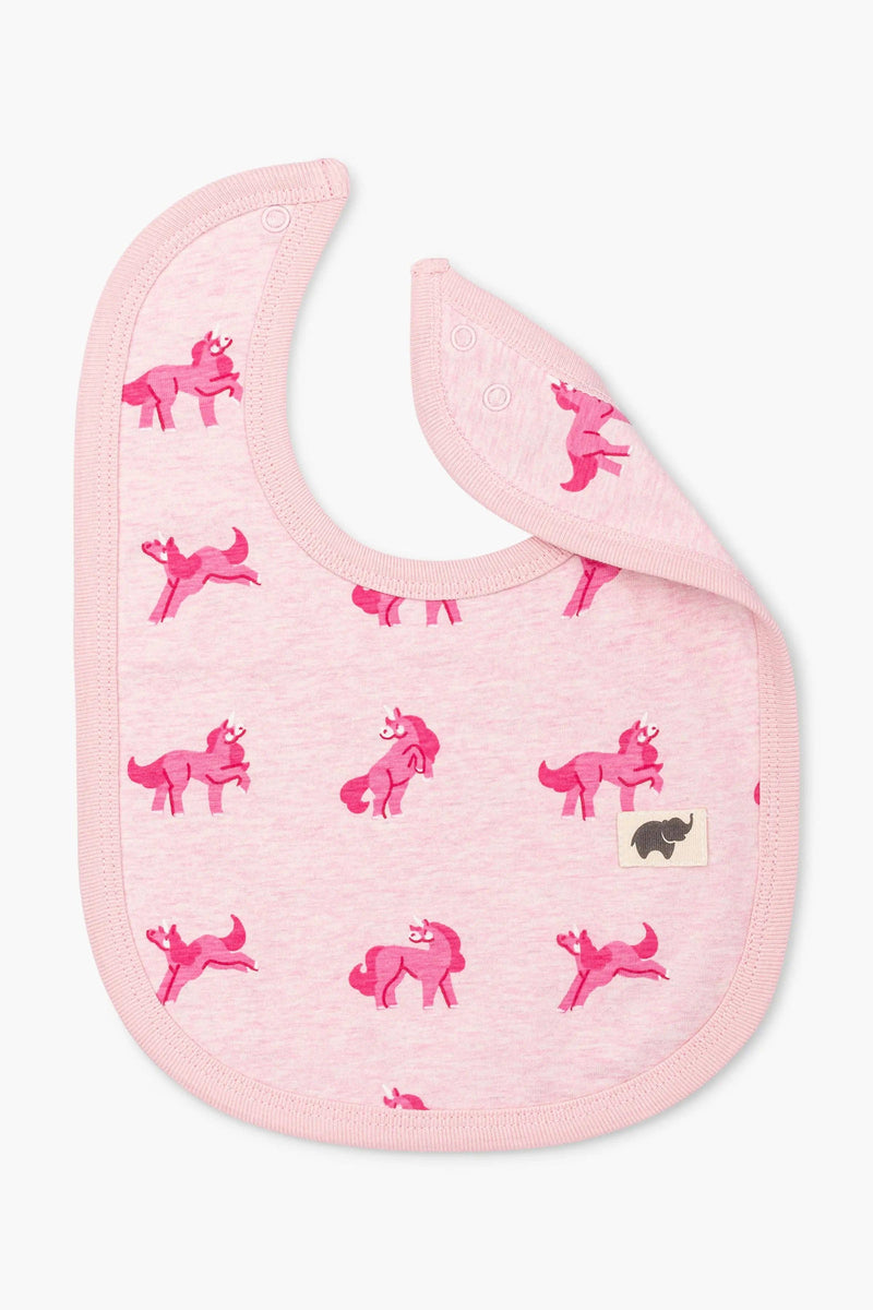 Classic Bib - Pink Unicorns