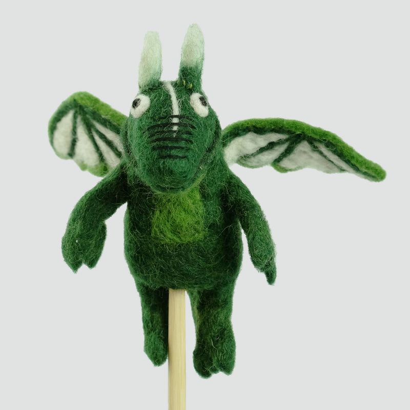 Felt Finger Puppets  - Dragon Set of 6, Assorted