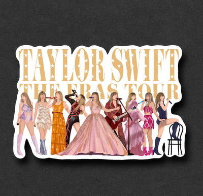 Taylor Swift Eras Waterproof Sticker