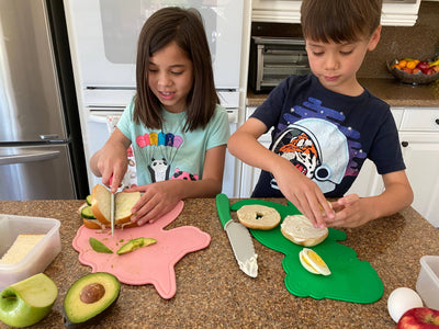 Dino Adventures Cutting Board and Knife Set
