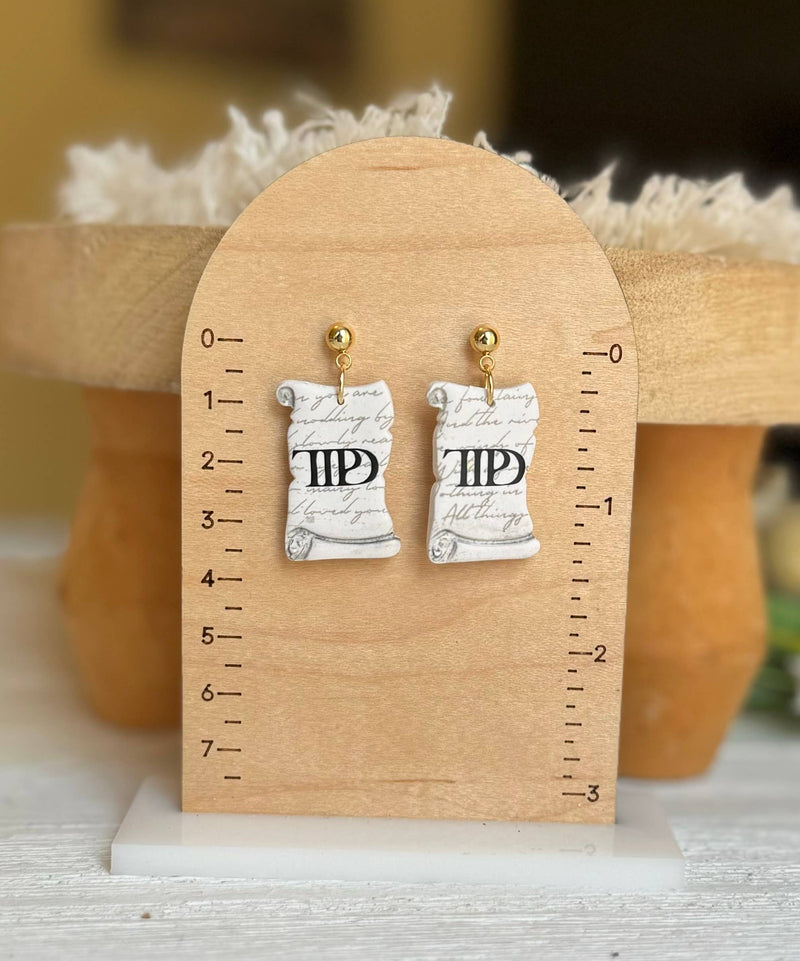 Taylor Swift Earrings | The Tortured Poets Dept Earrings
