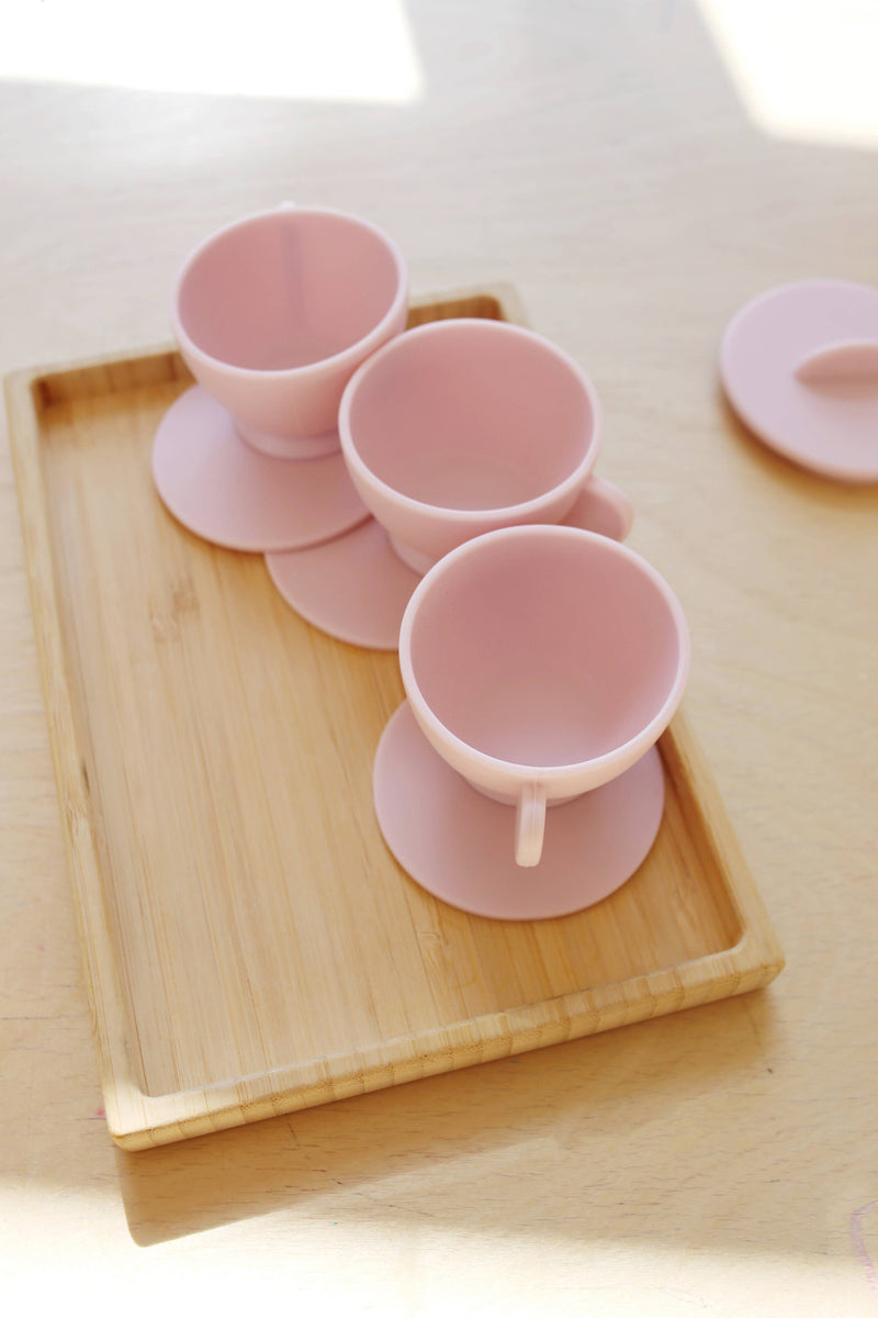 Primrose Pink Silicone Tea Play Set