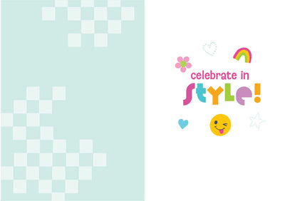 Birthday Note Cards - Birthday Style - Glitter