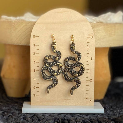 Taylor Swift Inspired Collection | Swiftie Earrings: REP Snake Dangles