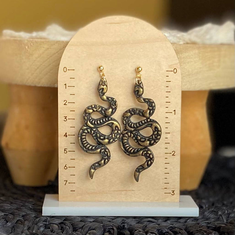 Taylor Swift Inspired Collection | Swiftie Earrings: REP Snake Dangles