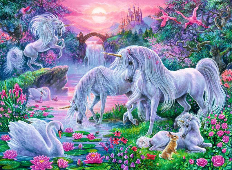 Unicorns in the Sunset Glow 150 XXL Puzzle