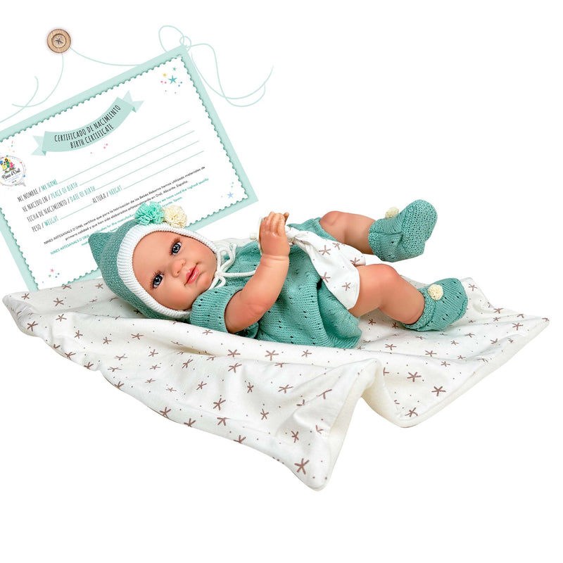 BABY REBORN DOLL IN CASE, BOY