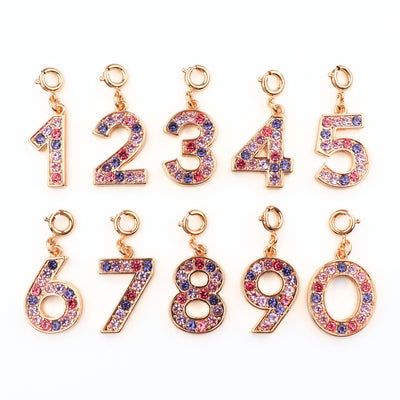 Gold Pink Multi 6 Charm