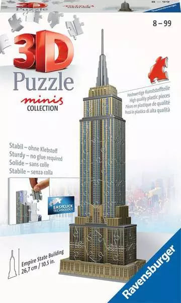 3D Puzzle Building Mini Empire State Building - 54 Pieces