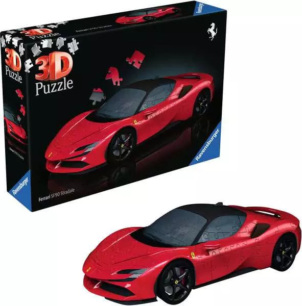 3D Puzzle Car Ferrari SF90 Stradale - 108 Pieces