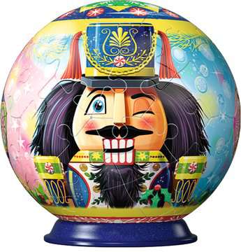 Nutcracker 3D Christmas Ornament - 3D Puzzle Ball by Ravensburger