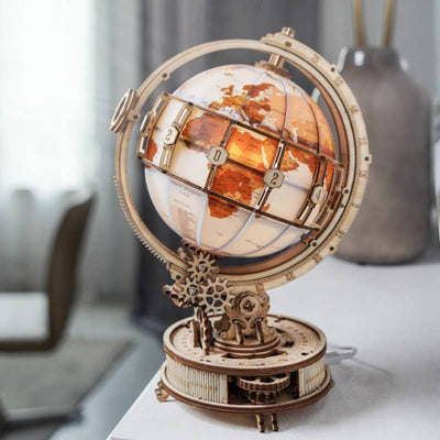 DIY Wooden Puzzle: Luminous Globe