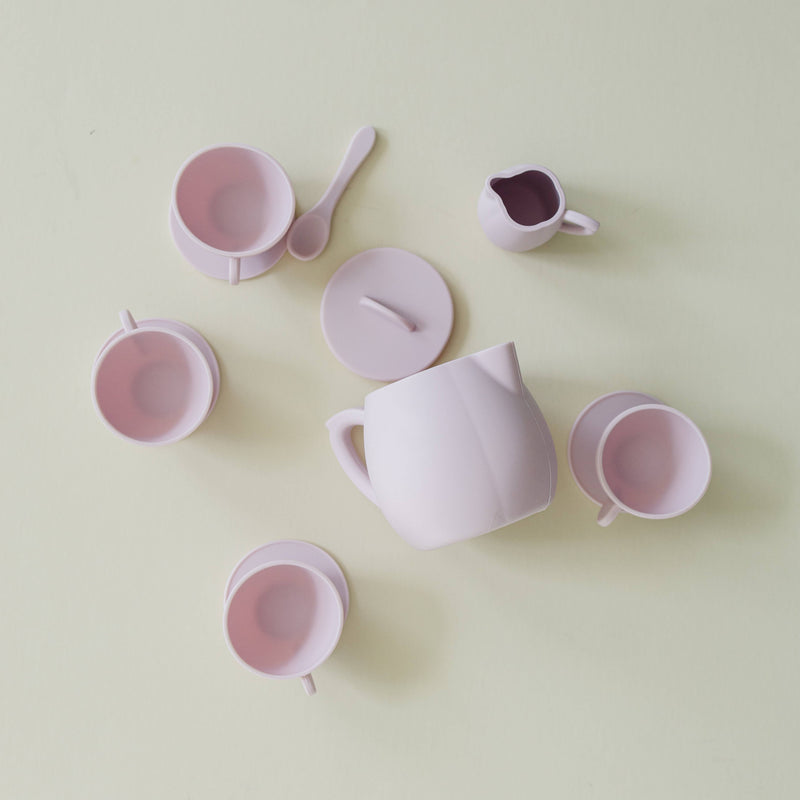 Primrose Pink Silicone Tea Play Set