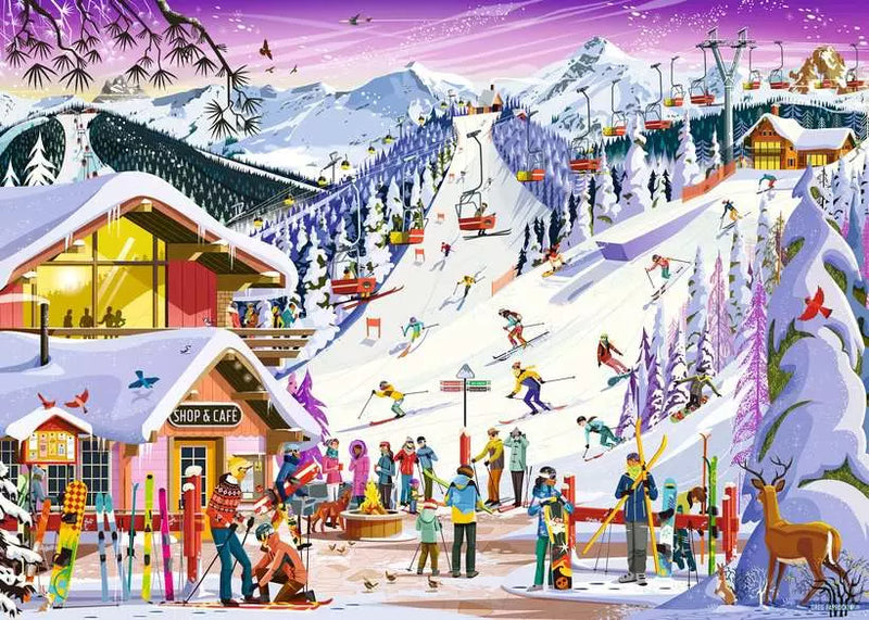 Greg Paprocki: Christmas Slopeside Spirit 1000 pc Puzzle