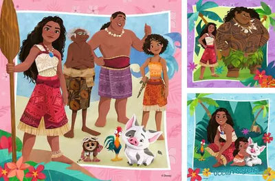 Disney Moana 2, 3x49pc - 49 Pieces Puzzle