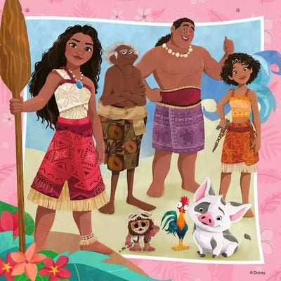 Disney Moana 2, 3x49pc - 49 Pieces Puzzle