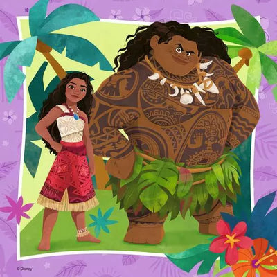 Disney Moana 2, 3x49pc - 49 Pieces Puzzle