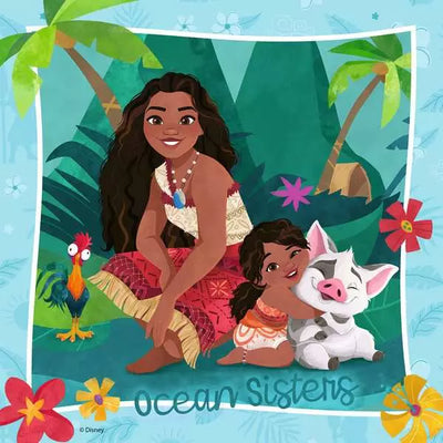 Disney Moana 2, 3x49pc - 49 Pieces Puzzle