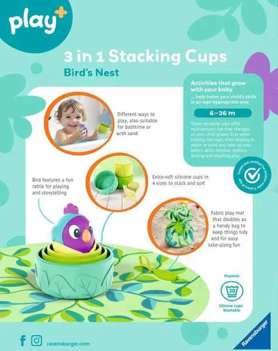 3 in 1 Stacking Cups Bird's Nest