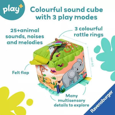 Roll & Play Sound Cube: Wild Animals