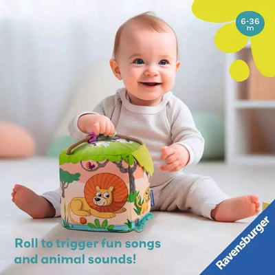 Roll & Play Sound Cube: Wild Animals