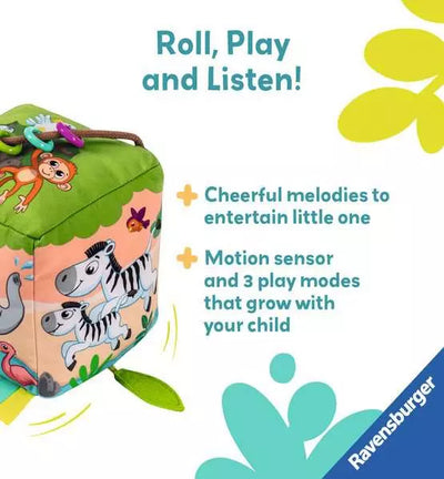 Roll & Play Sound Cube: Wild Animals