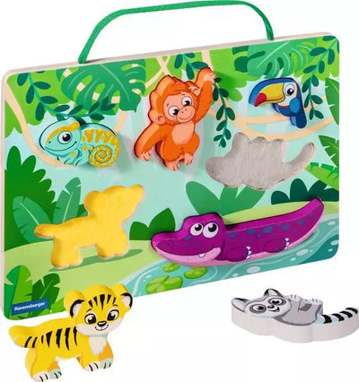 Wooden Touch & Play Puzzle: In the Jungle